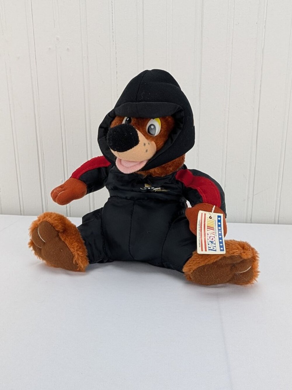 Nanco Nascar Teddy Bear Plush 9" Stuffed Animal 1997 Vintage Team USA